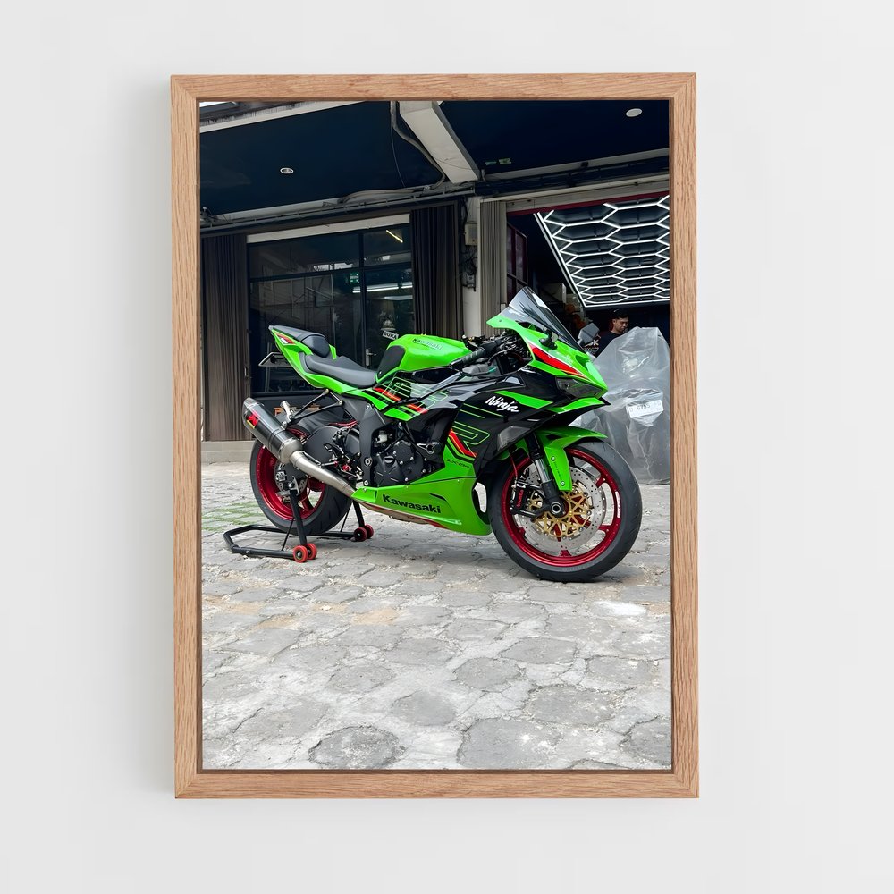 Poster Moto Verte – affiche Citroën (vue 4)